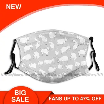 

Goat Mouth Face Mask Charity Fundraiser Facial Mask Funny Fashion Adult with 2 Filters Mask