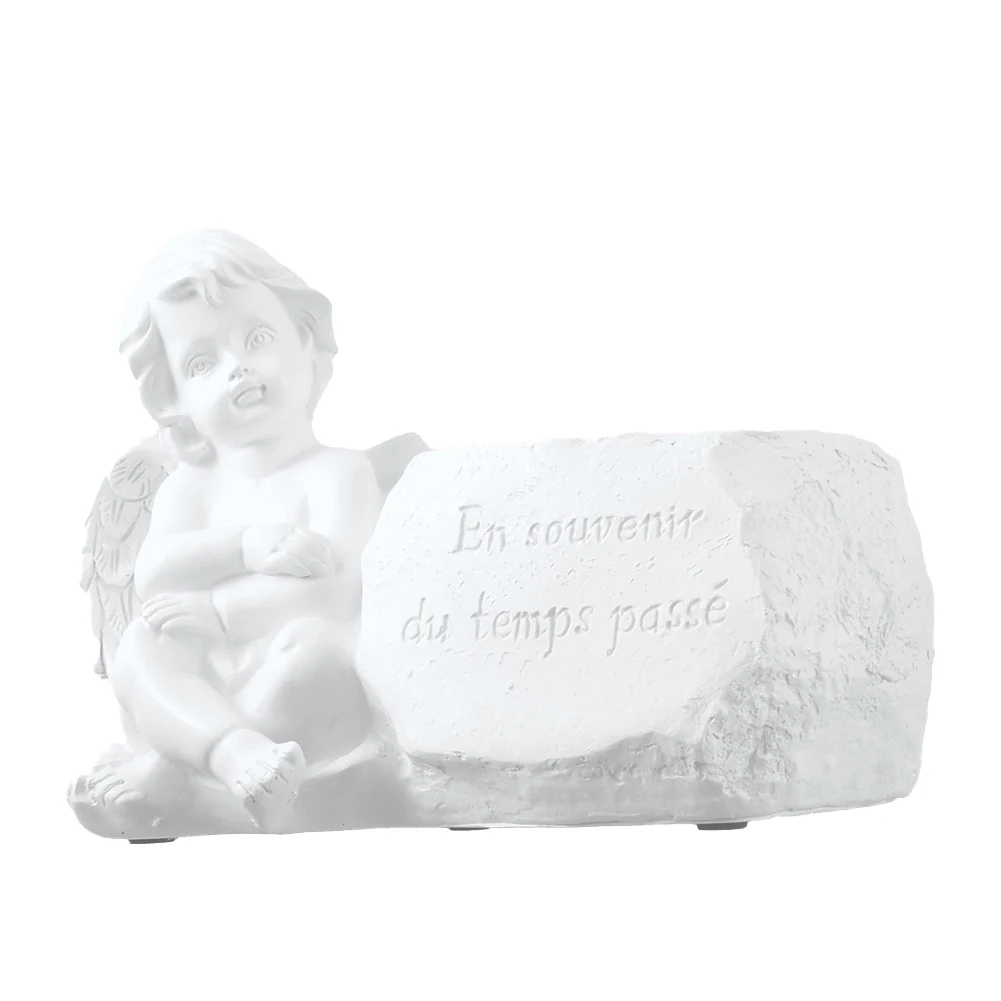 

Macetas Decorativas Plant Pot Angel Flower Pot Cherubs Statue Vase Resin White European Garden Potted Plant Decoration Planter