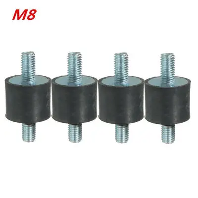 

4pcs M8 Anti Vibration Rubber Mounts Shock Damper Car Air Compressors Pump