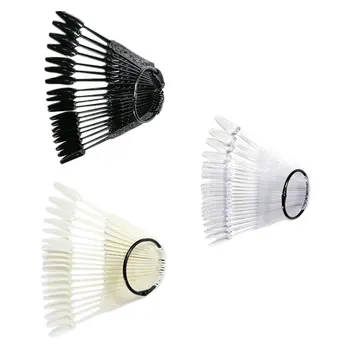 

3Pcs Creative Fan-shaped Nail Polish Swatch To Practice Nail Plate Display Tools