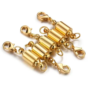 

Magnetic Lobster Clasps Magic Magnetic Clever Clasp Converter Connector Built-in Safety Magnetic Lock with Lobster Clasp 5 Pcs