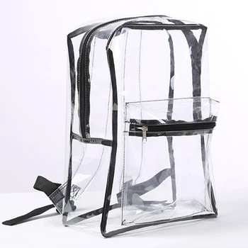 

Waterproof Student Clear Travel Bags School Sports PVC Backpack Adult Kids