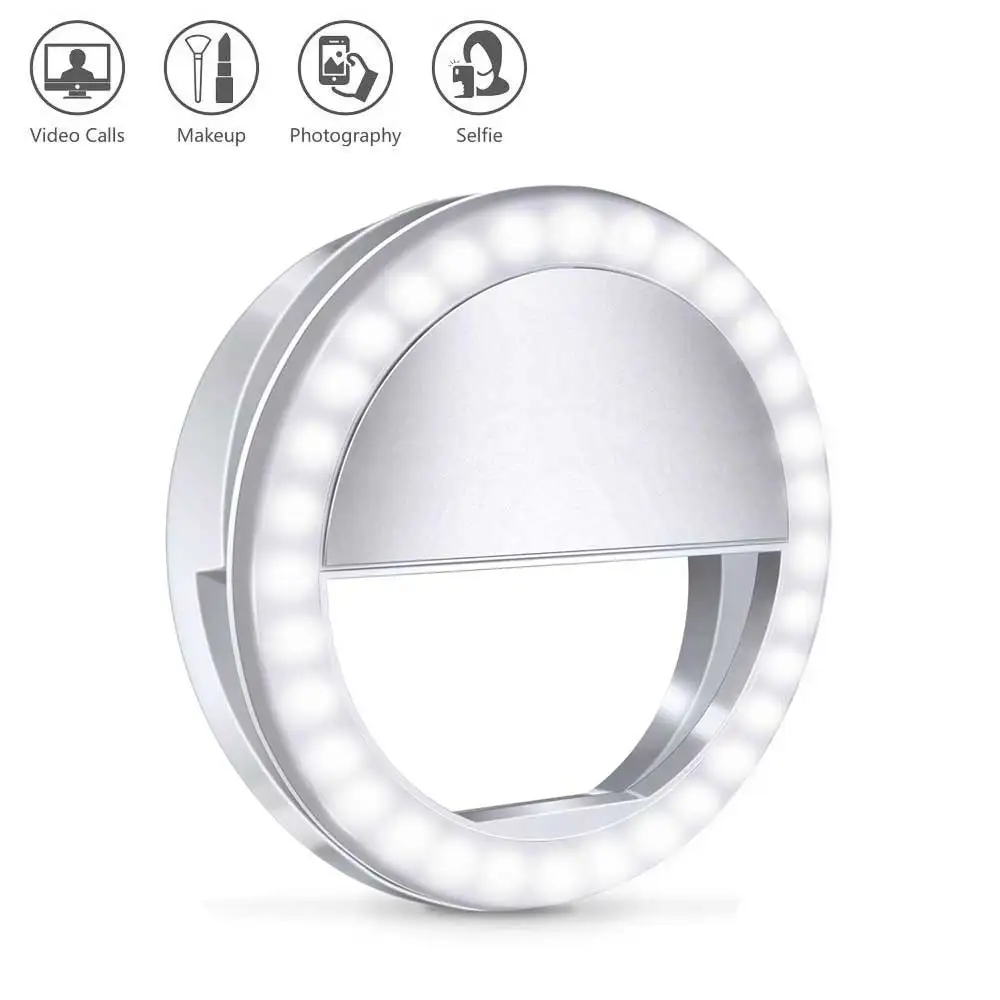 

USB Charge Selfie Ring Light Selfie Portable Flash LED Camera moblie Phone Photography Ring Light Enhancing for iPhone lamp