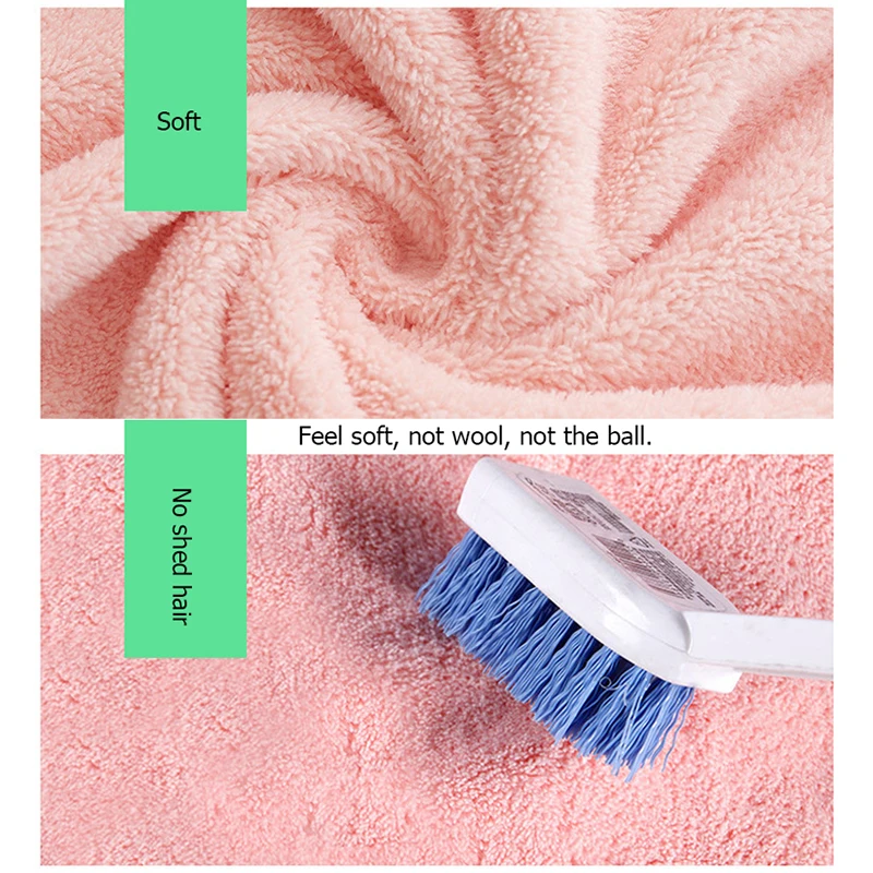 NEW Coral Velvet Bear Shape Hand Towel Face Washing Towel Super Absorbent Comfort Towels Baby Shower Party Wedding Gifts 35x75cm