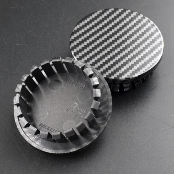 

4PCS 59MM Carbon Fiber And Gloss Black Wheel Center Rim Cap For 9595157 9592725 9594638 9594649 19300061 20914866 22791586