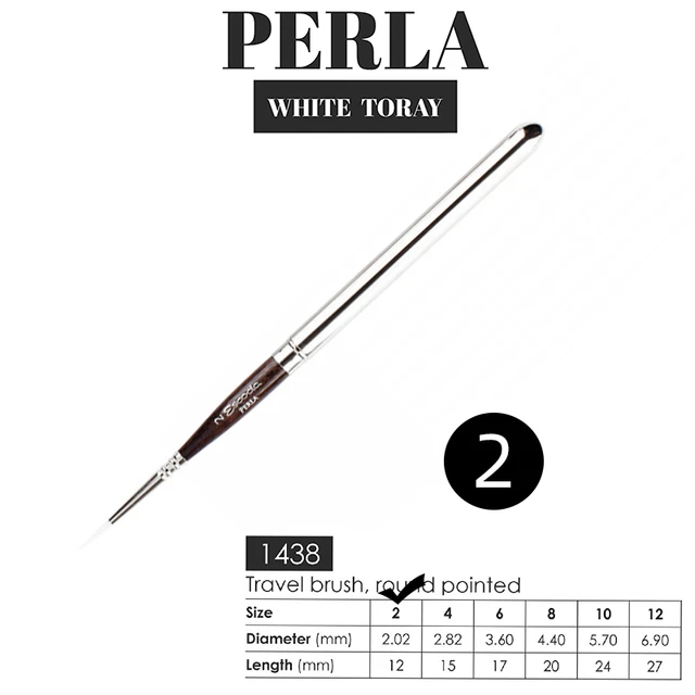 Pennello tondo ESCODA Serie 1430 PERLA in pelo sintetico toray