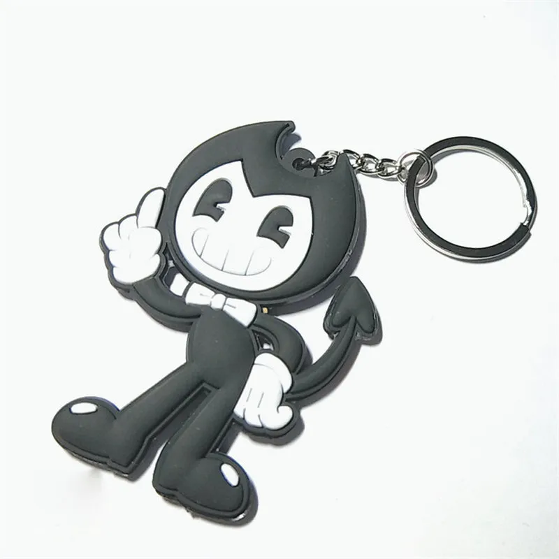 Game Horror Bendy and Boris Figures Toys PVC Keychain Key Bag Pendant Kids Friends Cosplay Gift 1pc 6-9cm (5)