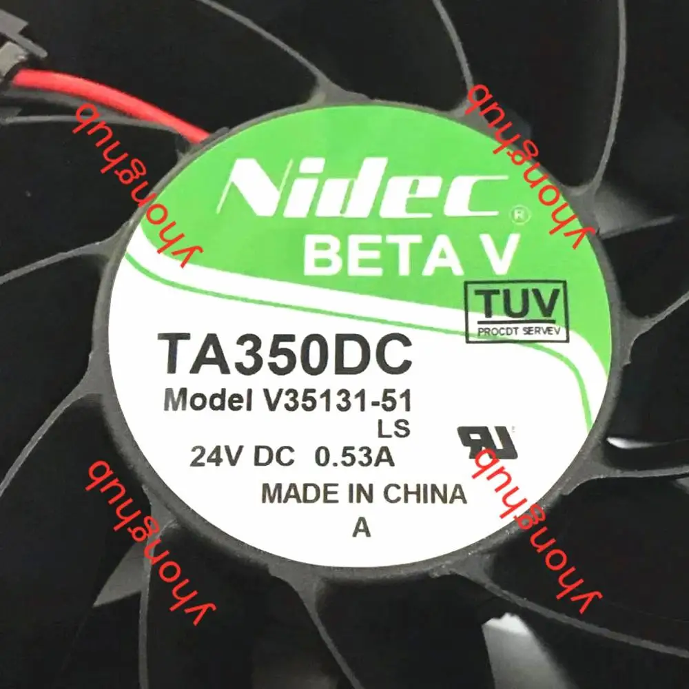 Двухпроводной Вентилятор охлаждения сервера Nidec V35131 51 DC 24V 0.53A 92x92x38