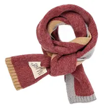 Зимние длинные шарфы в стиле пэчворк для маленьких мальчиков и девочек; 3 цвета; вязаный плотный шарф; шаль; Детские воротники; теплый детский шейный платок