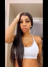 Peluca con malla Frontal HD para mujer, barata, 180%, 36, 38 y 40 pulgadas, recta, con encaje Frontal, parte en T, brasileña, cabello humano