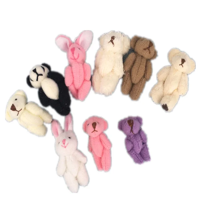 Multi-Designs, Plush Stuffed Toy , Bear Rabbit Etc. 4-6CM Approx. Accessories Plush DOLL , Decoration Little Gift