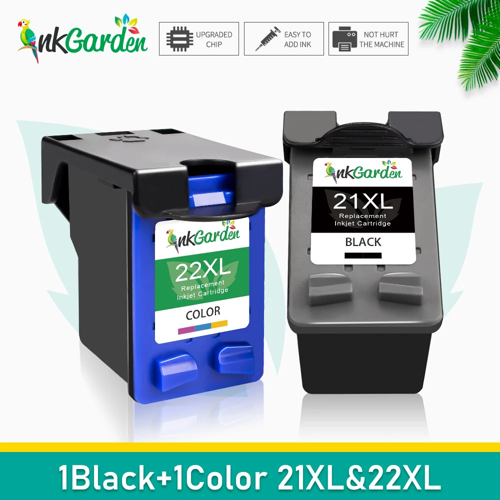 Inkgarden Rigenerato Per Hp 21 22 Hp 21 Xl 22 Xl Cartuccia D'Inchiostro Per Hp F300 F310 F325 F335 F340 F350 F370 F380 F385 Stampante