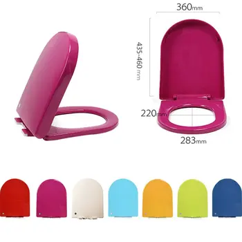 

Universal Pp Thickening Toilet Cover Plastic Descending Round Tip Color Toilet Seat Cover Toilet Cover