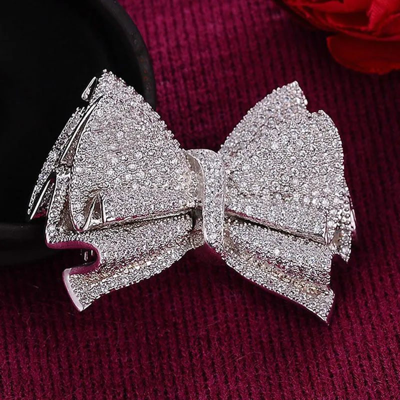 

Butterfly Bowknot Zirconium Stone Jewelry Micro-inlaid Zircon Fashion Female Brooch