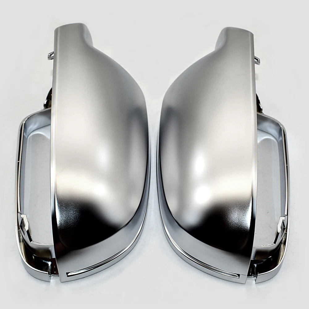 Matte Chrome Rearview Mirror Shells Cover