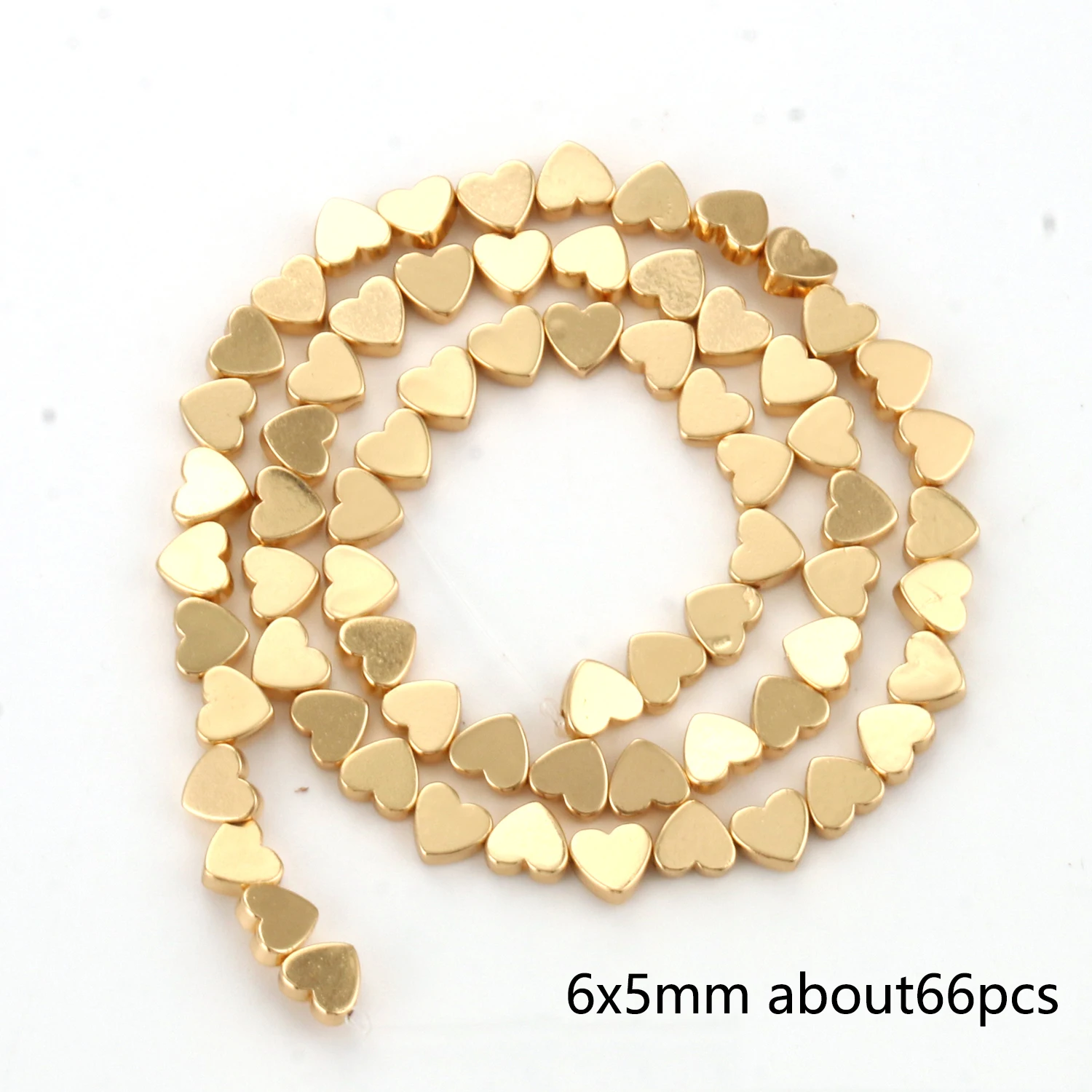 Gold Plated Hematite Gravel Spacer Beads