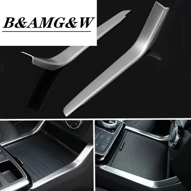 

Auzan 2Pcs ABS Sliver Interior Console Water Cup Holder Cover Trim for Benz for Mercedes GL X166 ML W166 for Left Hand Driving