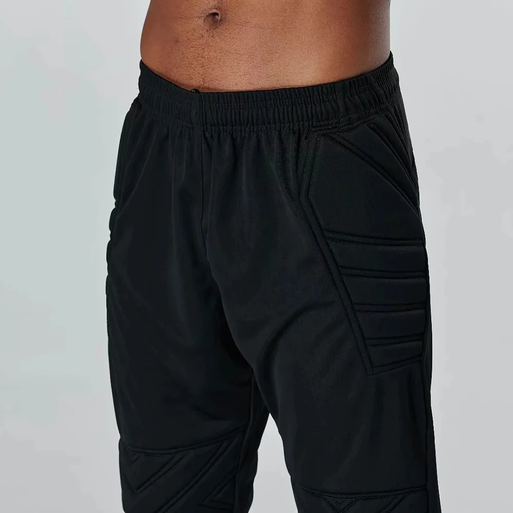 Soccer Pants Slim Jersey Protective Sponge Long Trousers professional Goalkeeper Doorkeepers pants Men Football Training pants