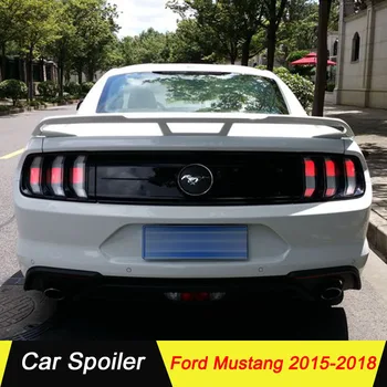 

For Ford Mustang 2015 2016 2017 2018 High Quality ABS Material Primer Color Car Tail Wing Decoration Rear trunk Spoiler