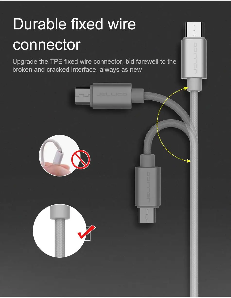 Jellico 3 в 1 USB кабель Мобильный телефон Тип C для samsung S9 зарядный кабель для iPhone XS MAX 8 Micro USB зарядное устройство провод шнур