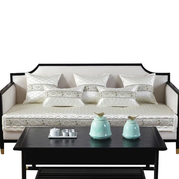 

1pcs Sofa Cushion Cover Four Seasons Universal Fabric Non-slip Wood 1+2+3 Room Living Cushion Decor For Combination Solid Sofa
