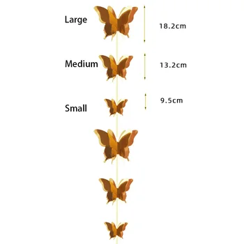 

Paper Garland Wedding Butterfly Hanging Party Banner 3d Decor Hollow Paper Decals Party Wedding Hanging Decorative Sticker Home
