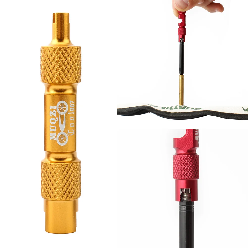 VORCOOL Bike Valve Caps,French Style Aluminium Alloy Bike Wheel Tyre Valve Cap Bicycle Air Valve Caps Dust Cover 2pcs