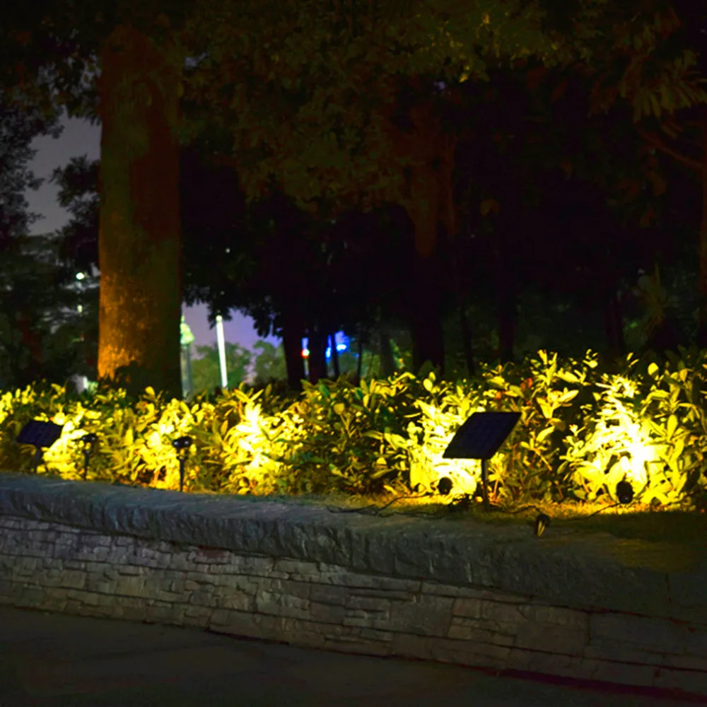 LED Solar panel Powered Garden Light Outdoor Lawn Lamp Landscape Spot Lights Waterproof IP65 Super Brightness Ship From Russia