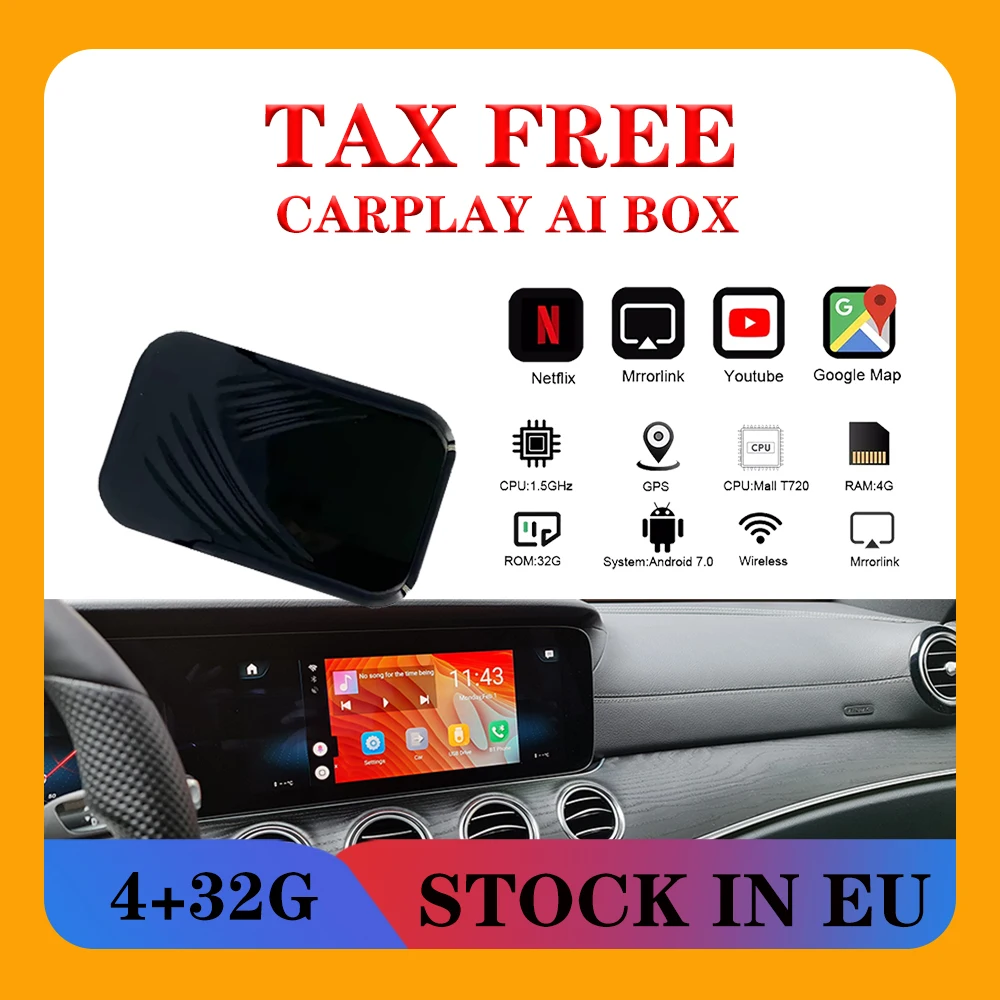 4 Гб + 32 ГБ CarPlay беспроводной ключ-активатор для Audi Proshe toyota Benz VW Volvo Автомобильная
