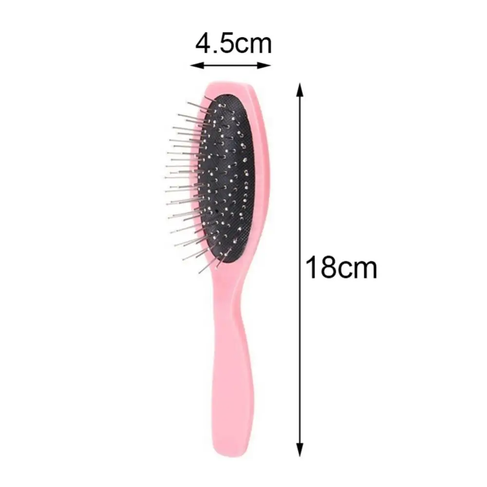 Steel Comb Professional Anti Static Steel Comb Brush Wig Hair Extensions Training Head Hair Styling Tools 6