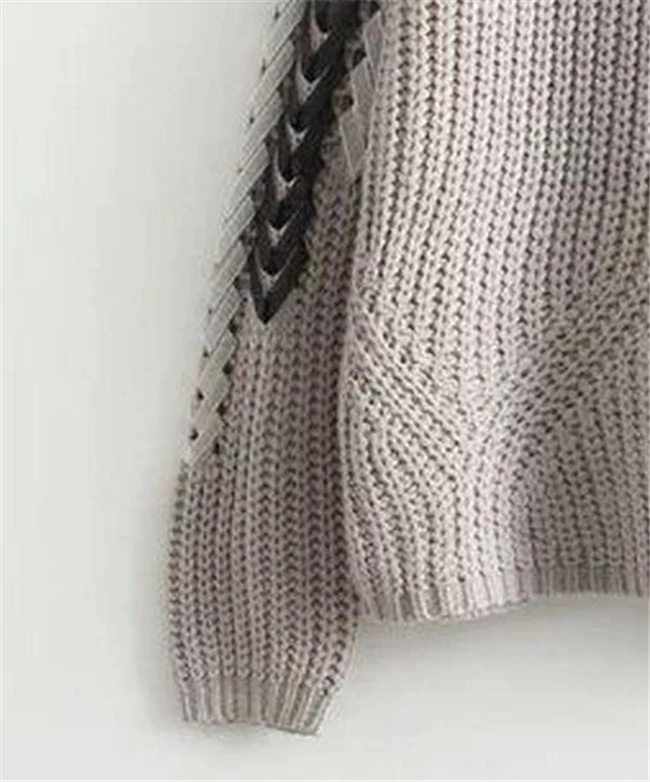 Весенний свитер женский длинный рукав вязаный свитер Мори милые топы черный серый белый синий пуловер свитер E360