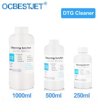 

DTG Ink Textile Ink Cleaner Cleaning Solution For DTG (Direct To Garment) Printer Printhead Tube Cleaning (3 Capacity Options)