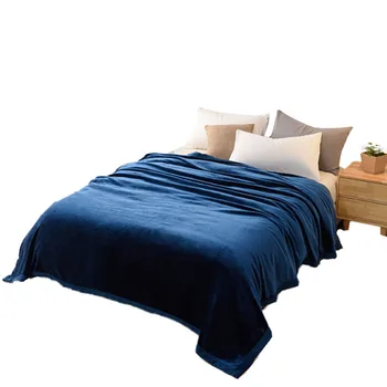 

Plush Soft Warm Coral Fleece Blanket Sheet Sofa Throw 11 Color Beds Office Blanket Protable Flannel Travel Blankets Bedding For