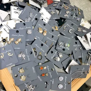 

30 Pairs/lot simple cute women jewelry earrings wholesale 201104-103