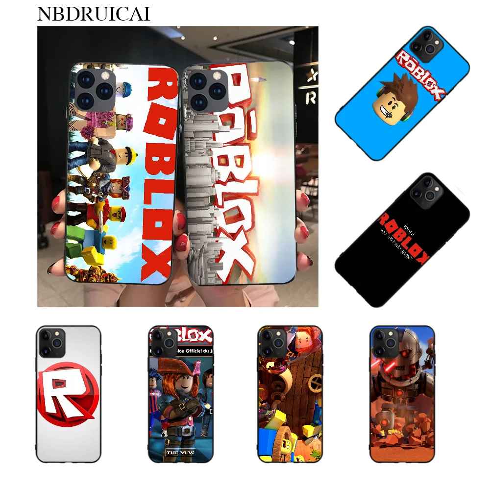 Nbdruicai Games Roblox Logo Coque Shell Phone Case For Iphone 11