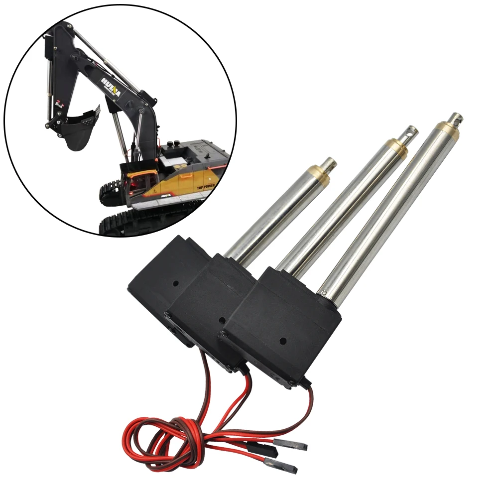 For Huina 1550 RC Excavator New Metal Arm Driving Servo Part Update Assembly Set 