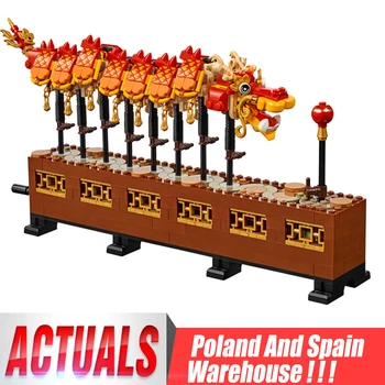 

The 46002 Dragon Dance Compatible with 80102 Model Set Building Blocks Bricks Assembled DIY Toys Kids Christmas Gift