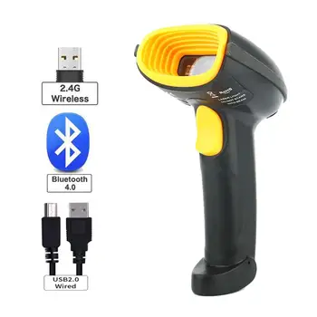 

K3 Handheld Wired QR Barcode Scanner And K5 Bluetooth 1D/2D QR Bar Code Reader PDF417 For IOS Android IPAD