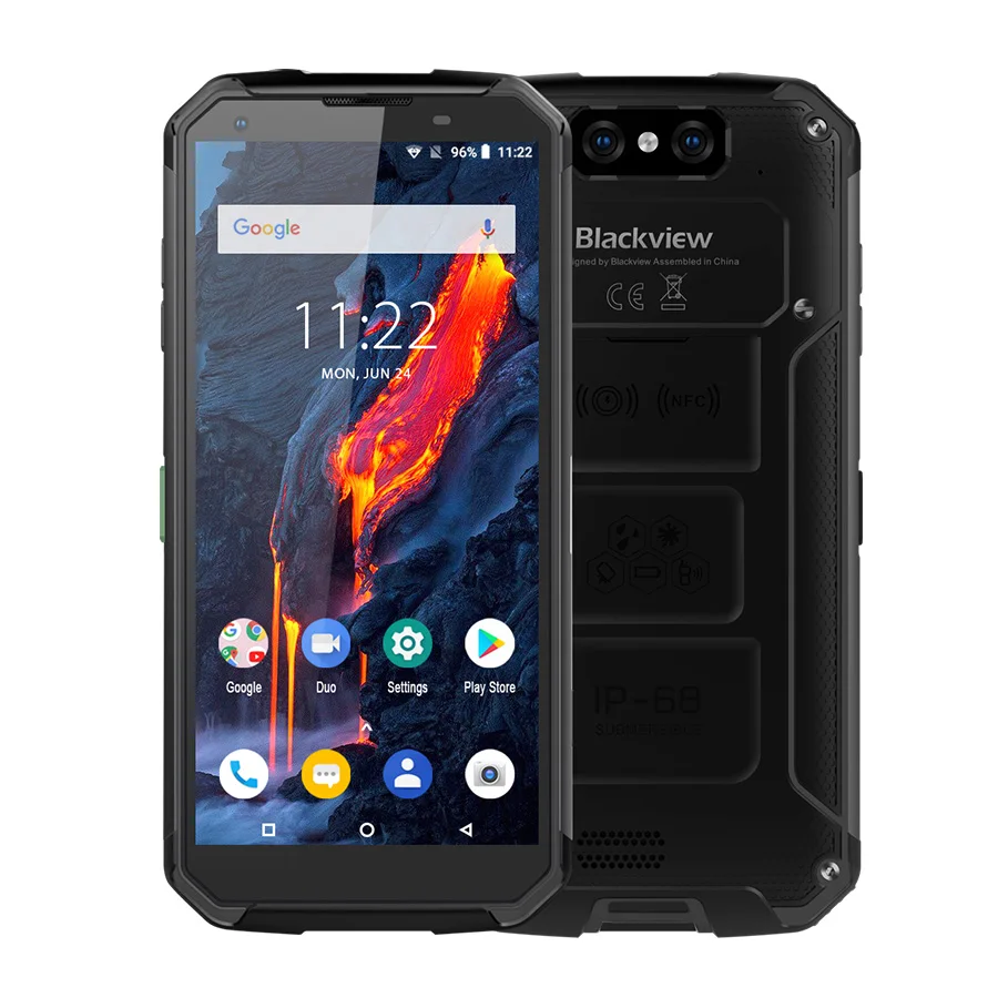 Blackview BV9500 plus смартфон p70 Octa Core 5," 18:9 FHD экран IP68 водонепроницаемый мобильный телефон 10000 мАч 4 Гб 64 Гб мобильный телефон - Цвет: Black