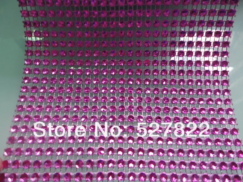 4.5x10 Yards 24 Row DIAMOND MESH WRAP ROLL SPARKLE RHINESTONE Crystal Ribbon x GoldBlackPinkSilverGoldRose Purple16.JPG