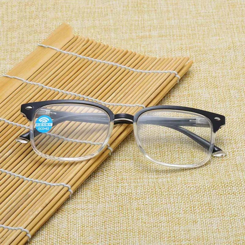 

1PC Unisex Reading Glasses Lightweight Transparent frameHalf Elders Reading Glasses Vision Care Magnifying Eyewear +1.0~+3.0