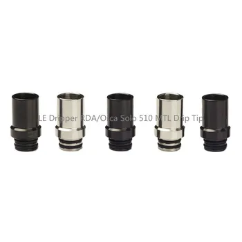 

Stainless Steel Narrow Bore 510 MTL Drip Tip for LE Dripper RDA/Orca Solo/VandyVape Berserker V1.5 MINI MTL