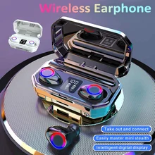 NEW TWS 5 0 bluetooth Earphone Touch LED Display Wireless Headphones 9D HI FI Stereo Sports Waterproof Earbuds Headsets 2 Colors