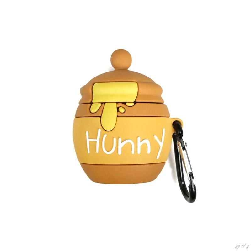 Honey Pot защитный чехол силиконовый чехол с карабином для Airpods 1/2 PXPA