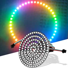 Anneau RGB adressable avec pixels WS2812B, 8 16 24 35 45 LED s, WS2812 5050 RGB LED, WS2812 ic, led bande DC 5V, coloré