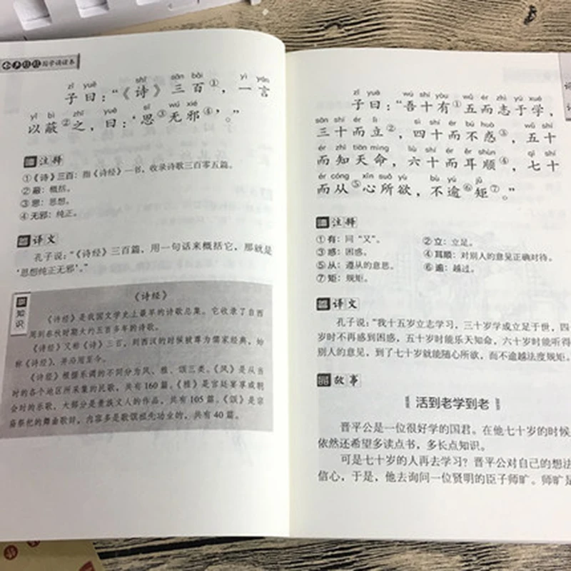 Анальекты Confucius подлинные оригинальные полные работы фонетические книги для чтения Доступ к курсу образования классический