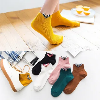 

Solid Striped Sock Bowknot Decoration Spring Summer Women Cotton Sock Breathable Sweat Non Slip Sporting Casual Comfort Fun Cute