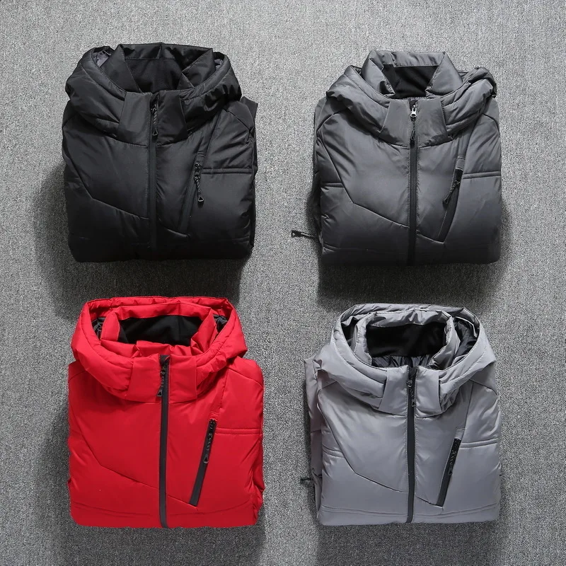 

Winter Jacket Men Warm Coat Hood Puffer Down Jacket Men Parka 2020 Mens Winter Jackets and Coats thick 19-1897 KJ2646