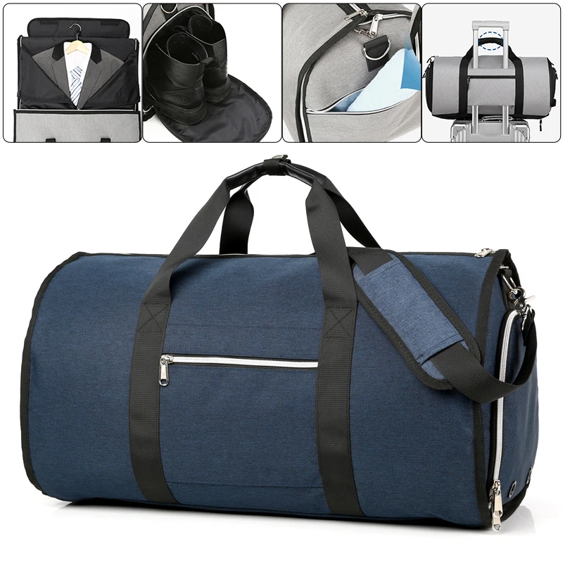 Men Travel Bag Multifunction Large Capacity Waterproof Duffle Trip Business Suit Storage Hand Luggage Bags with Shoe Pouch | Дом и сад