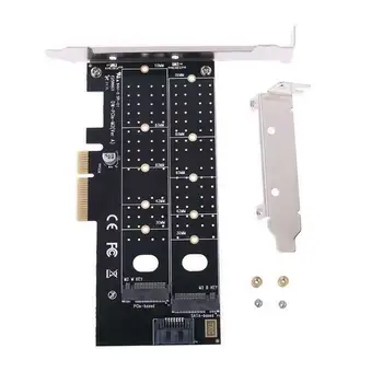 

M key M.2 NGFF SSD to PCI-E X4 adapter or B key M.2 NGFF to adapter SATA card expansion SSD J1S7